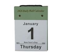 2026 Premium Tear-Away Wall Calendar - Sustainable Pages Clear Holiday Marks for Productivity Tear Away Tearable