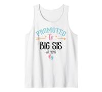 2026 Promoted to Big Sis 2026 Soon to Be Big Sister EST 2026 Camiseta sin Mangas