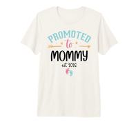 2026 Promoted to Mommy EST 2026 Mom First Time Mother to Be Camiseta Premium