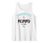 2026 Promoted to Mommy EST 2026 Mom First Time Mother to Be Camiseta sin Mangas
