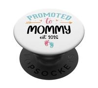 2026 Promoted to Mommy EST 2026 Mom First Time Mother to Be PopSockets PopGrip Adhesivo