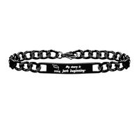 2026 Pulseras de graduación con Sombrero de doctorado Cadena de eslabones de 8 Pulgadas - Grabado con Mi Historia Apenas Comienza a conmemorar su Crecimiento y logros SA5060