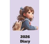 2026 Purple Anime Diary: Plan. Create. Grow. Use This Daily System ... Hard Cover | 365 Pages | 6x9 | Compact