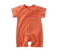 2026 Recién Nacido Bebé Niño Niña Romper Ropa Infantil Sólido Costillas Body Trajes, Or1, 12-18 meses