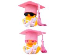 2026 Regalo de Bachillerato de Bachillerato, 2 Piezas Pato Sombreros Doctorales con Gafas de Sol Decoración de Graduación para Logros Académicos, Decoración con Sombrero de Graduación Faja Gafas Sash