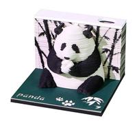 2026 - Reloj de calendario de papel de panda 3D | Agenda de escritorio decorativa de hojas diarias | Para sala de estar, mesilla de noche, biblioteca, dormitorio, decoración del hogar, estuche