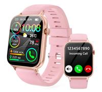 2026 Reloj Inteligente Hombre Mujer, 1.85" Smartwatch con Llamadas Bluetooth y Whatsapp Notificación, IP68 Pulsera Actividad con 100+ Modos Deportivos, Pulsómetro, Monitor de Sueño para Android iOS