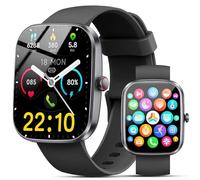 2026 Reloj Inteligente Hombre Mujer, 1.96" Smartwatch con Llamadas Bluetooth y Whatsapp Notificación, IP68 Pulsera Actividad con 100+ Modos Deportivos, Pulsómetro, Monitor de Sueño para Android iOS