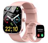 2026 Reloj Inteligente Hombre Mujer, 1.96" Smartwatch con Llamadas Bluetooth y Whatsapp Notificación, IP68 Pulsera Actividad con 100+ Modos Deportivos, Pulsómetro, Monitor de Sueño para Android iOS
