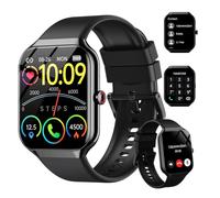 2026 Reloj Inteligente Hombre Mujer, 1.96" Smartwatch con Llamadas Bluetooth y Whatsapp Notificación, IP68 Pulsera Actividad con 100+ Modos Deportivos, Pulsómetro, Monitor de Sueño para Android iOS