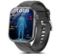 2026 Reloj Inteligente Hombre/Mujer con ECG+H IMC+Presion Arterial, 1,97"AMOLED Reloj Inteligente de Salud con Bluetooth Llamadas/24H Pulsómetro/Health Glance/SPO2/Emociones, para Android/iOS