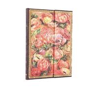 2026 Michelangelo, Handwriting (Embellished Manuscripts Collection) Midi 12-month Vertical Hardcover Flexi Dayplanner 2026 (Wrap Closure)