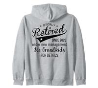 2026 Retired Under New Management See Grandkids Retirement Sudadera con Capucha