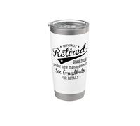 2026 Retired Under New Management See Grandkids Retirement Vaso térmico de acero inoxidable de doble pared