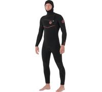 2026 Rip Curl Hombres F-Bomb Fusion 4/3mm Chest Zip Capucha Mono Neopreno 174MFS - Negro