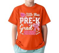 2026 Ropa de Graduación Regalos Camiseta para el Último Día de la Escuela para Niños Niñas Niños Niñas Divertida Camiseta de Final de Año Escolar Camiseta Gráfica Tops 1-13 Años, naranja, 1-2 años