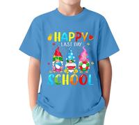 2026 Ropa de Graduación Regalos Camiseta para el Último Día de la Escuela para Niños Niñas Niños Niñas Divertida Camiseta de Final de Año Escolar Camiseta Gráfica Tops 1-13 Años, azul, 12-13 años