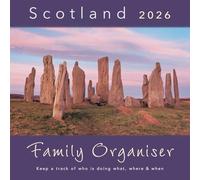2026 Scotland Calendar: Scotland Family Organiser - Wall Calendar - Month to View - 12 Months