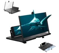 2026 Screen Magnifier for Cell Phone, 10/12/14/16/18 Inch Ultra HD Mobile Screens Magnifiers, Lightweight and Foldable Phone Screen Magnifier, for Movies, Videos (Black,18in)