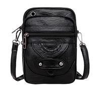 2026 Señoras Pequeño Bolso de Hombro Teléfono Monedero Señoras Mini Hombro Mensajero Paquete, Negro , Talla única para todos, Mochilas rucksack