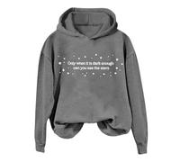 2026 Si está lo suficientemente oscuro, ¿puedes ver la sudadera con capucha? Unisex más divertido "¿Puedes ver la sudadera con capucha?", gris, XL