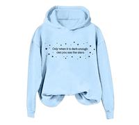 2026 Si está lo suficientemente oscuro, ¿puedes ver la sudadera con capucha? Unisex más divertido "¿Puedes ver la sudadera con capucha?", azul claro, M