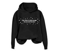 2026 Si está lo suficientemente oscuro, ¿puedes ver la sudadera con capucha? Unisex más divertido "¿Puedes ver la sudadera con capucha?", Negro , XL