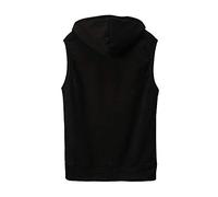 2026 sin mangas sólido moda hombres blusa delgada chaqueta tops con capucha camisa abrigos y chaquetas para hombre chaleco hombre sin, Negro , XL