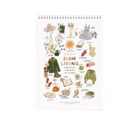 2026 Slow Living Wall Calendar, Creative Inspiration Bucket List Calendar, 12-Month Art Illustrations Hanging Planner for Home Office Decor