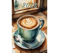2026: Small Monthly Calendar Planner - Watercolor Cozy Coffee Mug