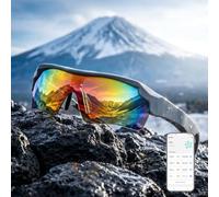 2026 Smart Glasses AI Gafas - Marco TR90, asistente de voz ChatGPT, traducción en tiempo real, audio abierto, función manos libres, gafas de ciclismo UV400 KI gafas de sol deportivas para hombre y
