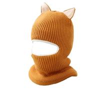 2026 Sombreros de invierno para niños con orejeras: gorros gruesos Lei Feng para niñas, gorros cálidos de dibujos animados para niños de 8 meses a 3 años, amarillo, 1-5 años