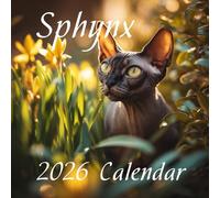 2026 Sphynx Cat Calendar: Bold, Wrinkled & Full of Love: Compact Square Design for Home or Office • Perfect Gift for Cats Lovers