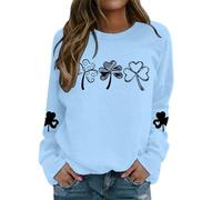 2026 Sudadera de manga larga para mujer con texto en inglés "God is Greater Than The Highs and Lows", azul claro, XL