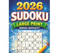 2026 Sudoku Book Large Print, Medium Difficulty: 60 Easy-to-Read Puzzles with Solutions | Medium Difficulty Brain Games for Adults & Seniors