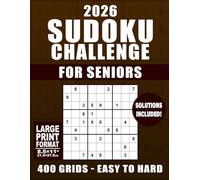 2026 Sudoku Challenge for Seniors: 400 Large Print Puzzles for Seniors and Adults