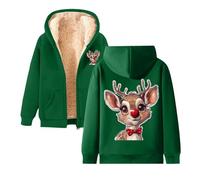 2026 Suéter de punto de manga larga para mujer de Fair Isle Otoño Invierno de Gran Tamaño Casual Rayas Cuello Redondo, verde, M