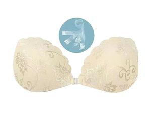 2026 Sujetador adhesivo Push Up Sujetador sin Tirantes Sujetador Adhesivo Sujetador Sin Espalda Sujetador de Encaje Reutilizable Cubiertas de Pezón Para Ropa Sin Espalda Traje de Baño Vestido de Novia