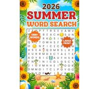 2026 Summer Word Search: 1800+ Words, Relaxing Summer Themed Word Find Puzzles for Adults, Large Print Activity Book for Seniors, Ultimate Seasonal Gift with Solutions