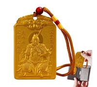 2026 Tai Sui Colgantes | Portable Golden Chinese Alloy Collectibles,Good Luck Charms,for Men Women Mom Dad Grandma Grandpa Wife Husband Son Daughter Family Friends