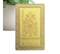 2026 Tarjeta De Metal Tai Sui - Tarjetas De Bendición China | Protección De Exorcismo Tarjetas De Cobre | Tradición China Buda Buda Colección De Tesoros De Riqueza Para El Año Del Caballo Decoración D