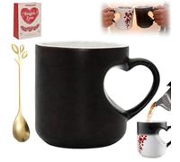 2026 Taza De CeráMica MáGica Que Cambia De Color En Forma De CorazóN, DiseñO De RevelacióN MáGica TermocróMica, DiseñO De CorazóN Sorpresa, Regalos Para San ValentíN Y El DíA De La Madre (1PCS-A)