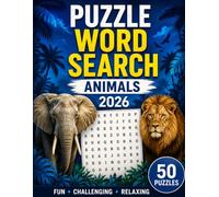 2026 The Big Animals Word Search Book: 50 Large Print Puzzles with 700 Animal Words for Hours of Brain-Boosting Fun