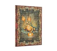 2026 The Brothers Grimm, Frog Prince (Fairy Tale Collection) Midi 12-month Verso Hardcover Flexi Dayplanner 2026 (Elastic Band Closure)