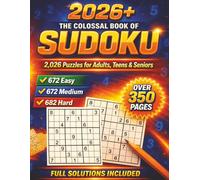 2026+ The Colossal Book of Sudoku for Adults, Teens, and Seniors
