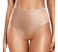 2026 Traje de baño Casual Cintura Alta Color sólido Dividido Bañador de Mujer de Talla Grande, dorado, 3XL