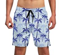 2026 - Traje de baño corto para hombre y niño, con forro de compresión, traje de baño con calzones, 2-20T, verano, azul celeste, 3XL