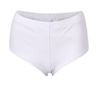 2026 Traje de baño para mujer Basic Slip Bike Shorts Compression Workout Leggings Shorts Capris Bikini Bottoms High Cut Swim Bottom Full Coverage Traje de baño Parte inferior Swimbottom, Blanco, M