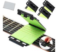 2026 Upgrade Guitar Fret Cleaner, Portable Reusable Guitar Fingerboard String Cleaners, Fast Fret Guitar String Cleaner Scrubber for Bass Ukulele Violin Cleaning and Maintaining (3Pcs)