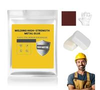 2026 Upgrade Mud Iron Glue - Multi-Purpose Repair Mud Iron Glue for Metal, Repairs Muds Irons Glues with Strong/Quick Drying, for Pipes, Wall Holes, Wood, Household Repairs (White,160g)
